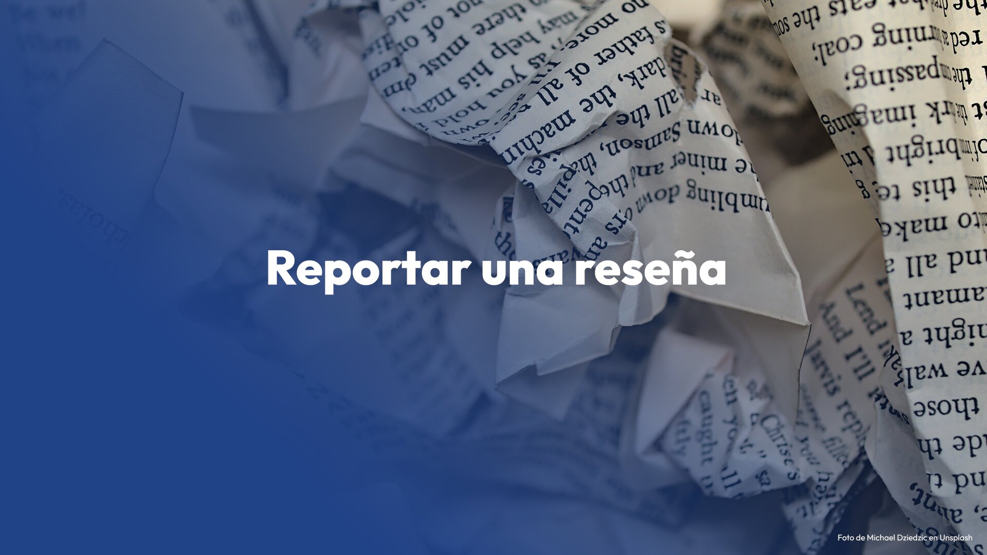 Qntalo - ¿Cómo reportar una reseña en 3 pasos?